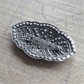 Klassieke Broche Antiek Zilver  [R229]