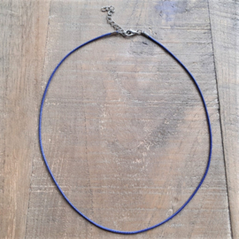 Waxkoord Ketting Blauw  [9218]