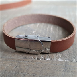 Leren Armband Cognac  [1428]