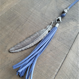 Clip On Ketting Helder Blauw  [7191]