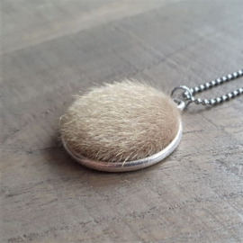 Fluffy Vacht Ketting/Bedel Cremebeige XXL  [7035]