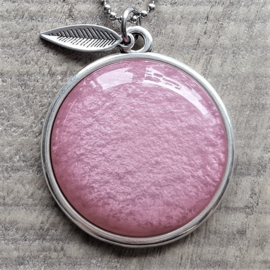 Ketting/Bedel XXL Pioen Roze  [2656]