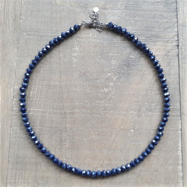 Ketting Donkerblauw Elegance 6 mm  [7113]