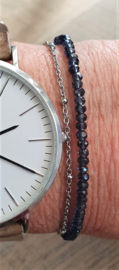 Armbandje RVS Bal Zilver Fijn  [1225]