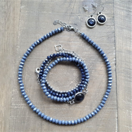 Ketting Denimblue Elegance  [7114]