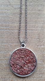 Ketting/Bedel XXL Terracotta Reliëf  [2863]