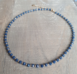 Ketting Blauw Goud  [7238]