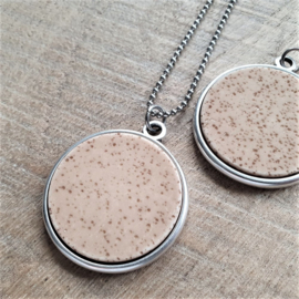 Ketting/Bedel XXL Beige Strand  [2865]