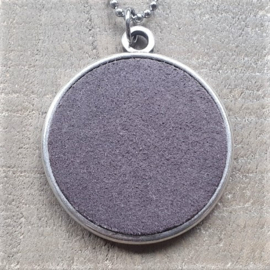 Ketting/Bedel XXl Donkerbruin Suede  [2992]