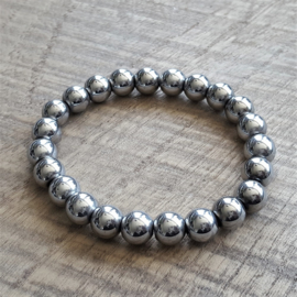 Hematite Silver Round 8 mm  [1911]