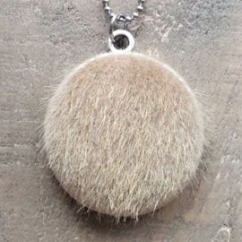 Fluffy Vacht Ketting/Bedel Cremebeige XXL  [7035]