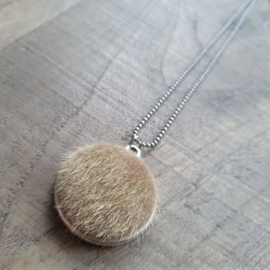 Fluffy Vacht Ketting/Bedel Cremebeige XXL  [7035]