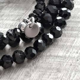 Crystal Black Drops 16 mm  [8169]