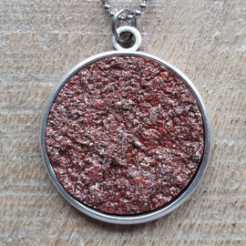 Ketting/Bedel XXL Terracotta Reliëf  [2863]