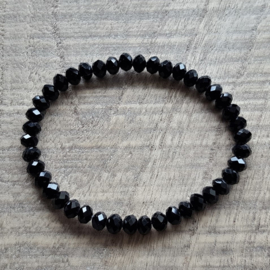 Black Facets 6 x 4 mm  [1753]