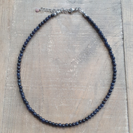 Ketting Natuursteen Donkerblauw  [7274]