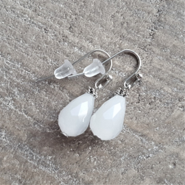 Crystal Milky White Drops 12 mm  [8196]