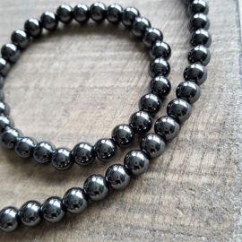 Hematite Dark Round Kettting 7 mm  [2481]