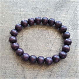 Ruby Brown Wooden Armband  [1219]