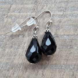 Crystal Black Drops 18 mm  [8253]