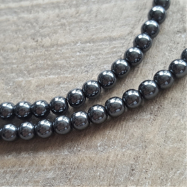 Dark Hematite 4 mm Ketting  [2805]