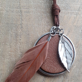 Ketting Bruin Beautiful Leaf  [7251]