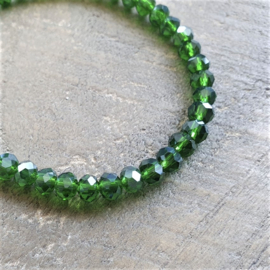 Groene Facet Armband  [1418]