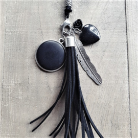 Ketting met Verwisselbare Bedels Big Black  [7226]