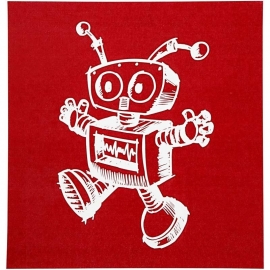 Screen stencil, vel 20x22 cm, robot, 1vel