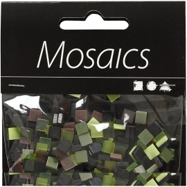 Mini mozaiek  Groen harmonie (5x5 mm)