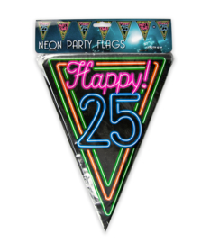 Vlaggenlijn Neon Happy 25