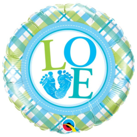 FOLIEBALLON: Baby Boy voetjes 