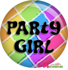 Button Party Girl