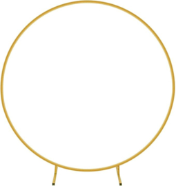 Ronde gouden ballonnenstandaard 200 cm