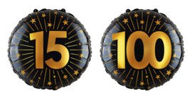 Folieballon Golden Celebrations (15 t/m 100 jaar)