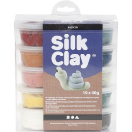 Silk Clay®, pastelkleuren, 10x40 gr