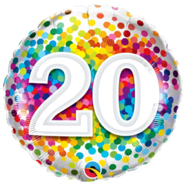 20 Jaar Regenboog Confetti