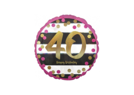 40 Jaar Pink & Gold