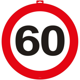 Deurbord 60 Jaar Verkeersbord