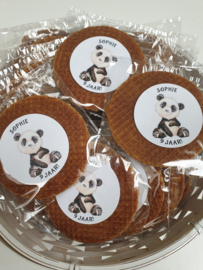 12x Stroopwafel / Stroopkoek incl persoonlijke sticker