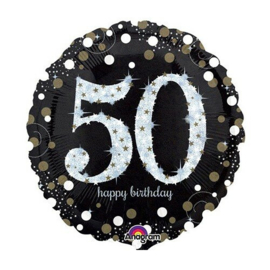 Sparkling black - Happy birthday 50 jaar