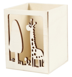 PENNENBAKJE GIRAF 8X8 CM