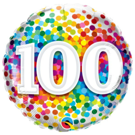 100 JAAR regenboog confetti