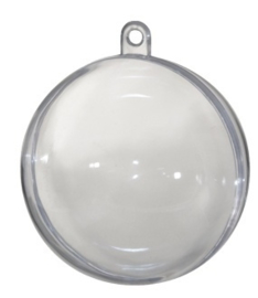 Transparante Deco Ballen, d: 13,6 cm  1stuk