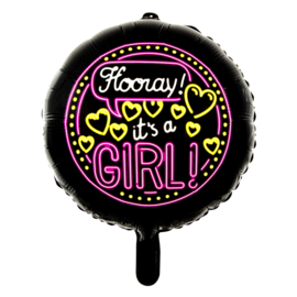 FOLIEBALLON NEON ‘IT’S A GIRL’