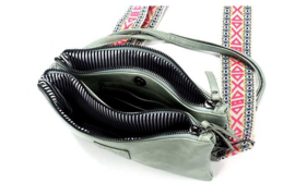Schoudertasje / crossbody Castel Groen