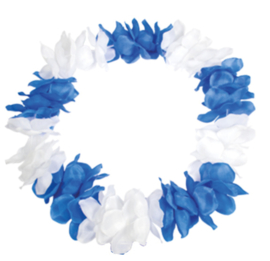 HAWAII KRANS BLAUW/WIT