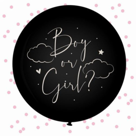 GENDERREVEAL Ballon Roze Baby (Ø61cm)
