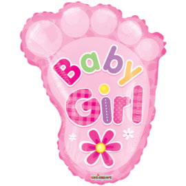 Folieballon BABY GIRL FOOT