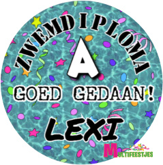 Button Zwemdiploma (A B C)